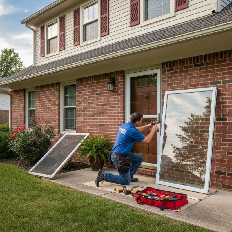 Storm Door Installation detail